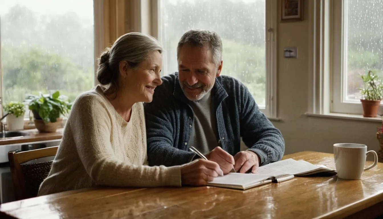 A homeowner reviewing written quotes at a kitchen table in the Everett area